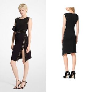 Michael Kors Studded Matte Jersey Dress